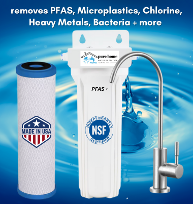 PureHome  Max PFAS  Single stage Under Sink Water Filter System with PFAS  Filter.