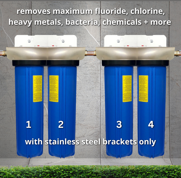  Whole House Fluoride Filter - brackets
